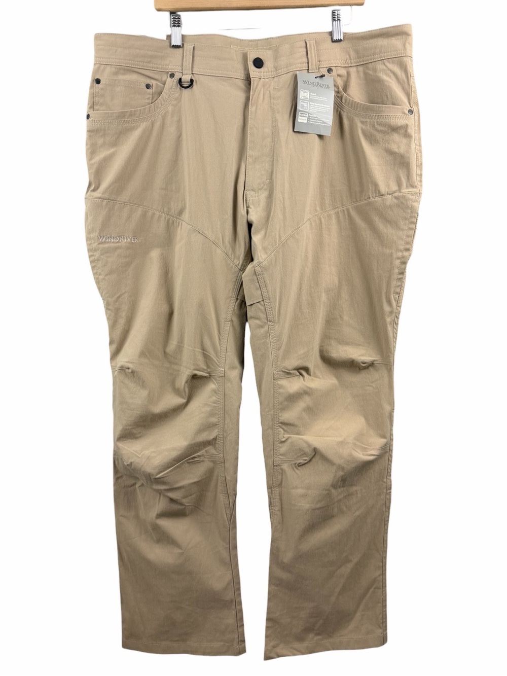 NWT WindRiver Performance Stretch Hiker Pant Khaki Multi Pocket Size 42